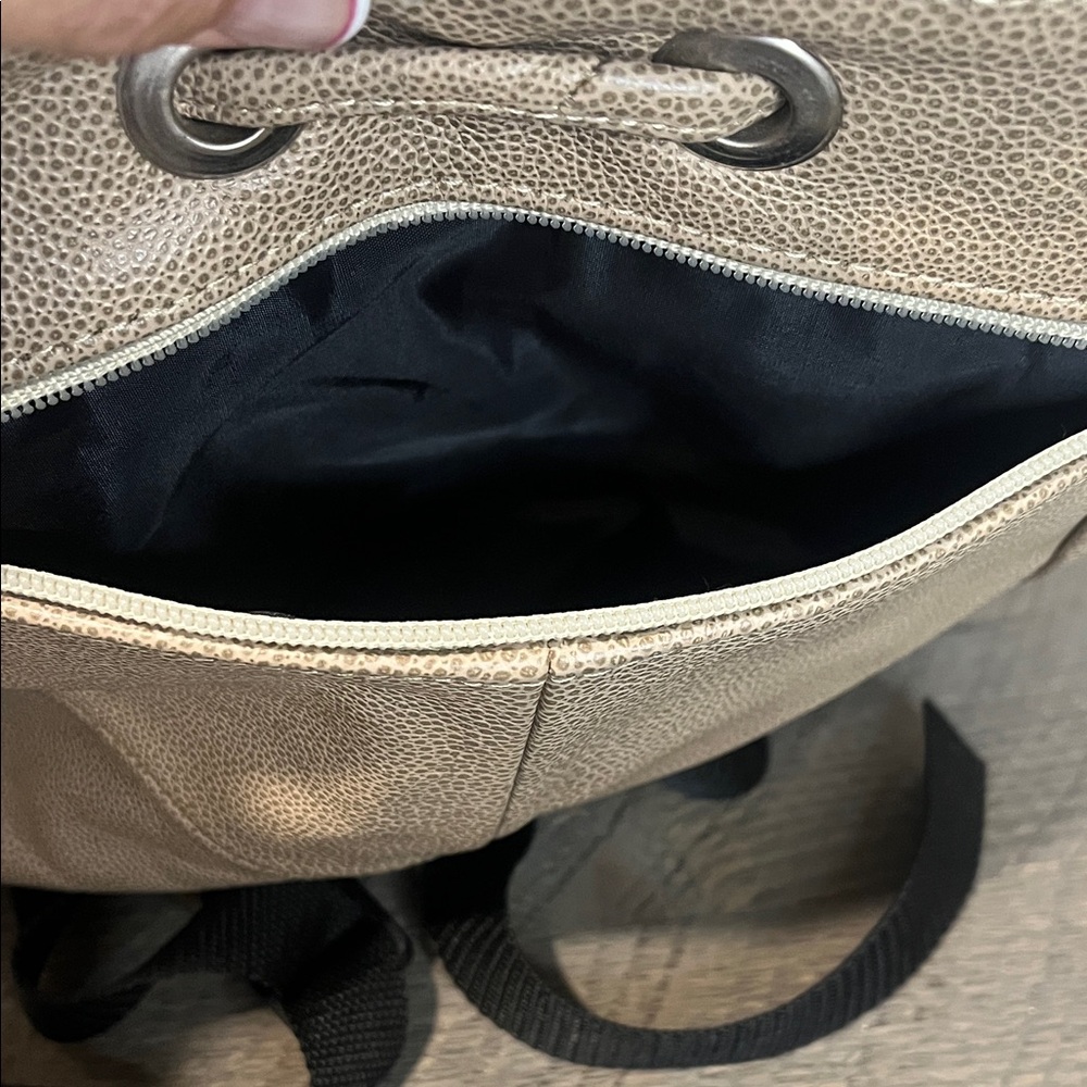 Fringe Pebble Leather Backpack - image 7